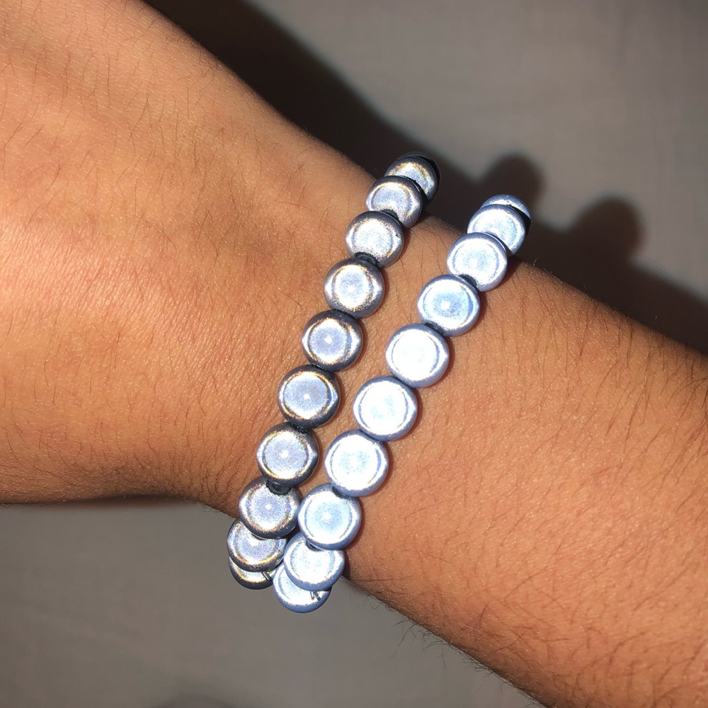 GLOW BEADS bracelets set of 2